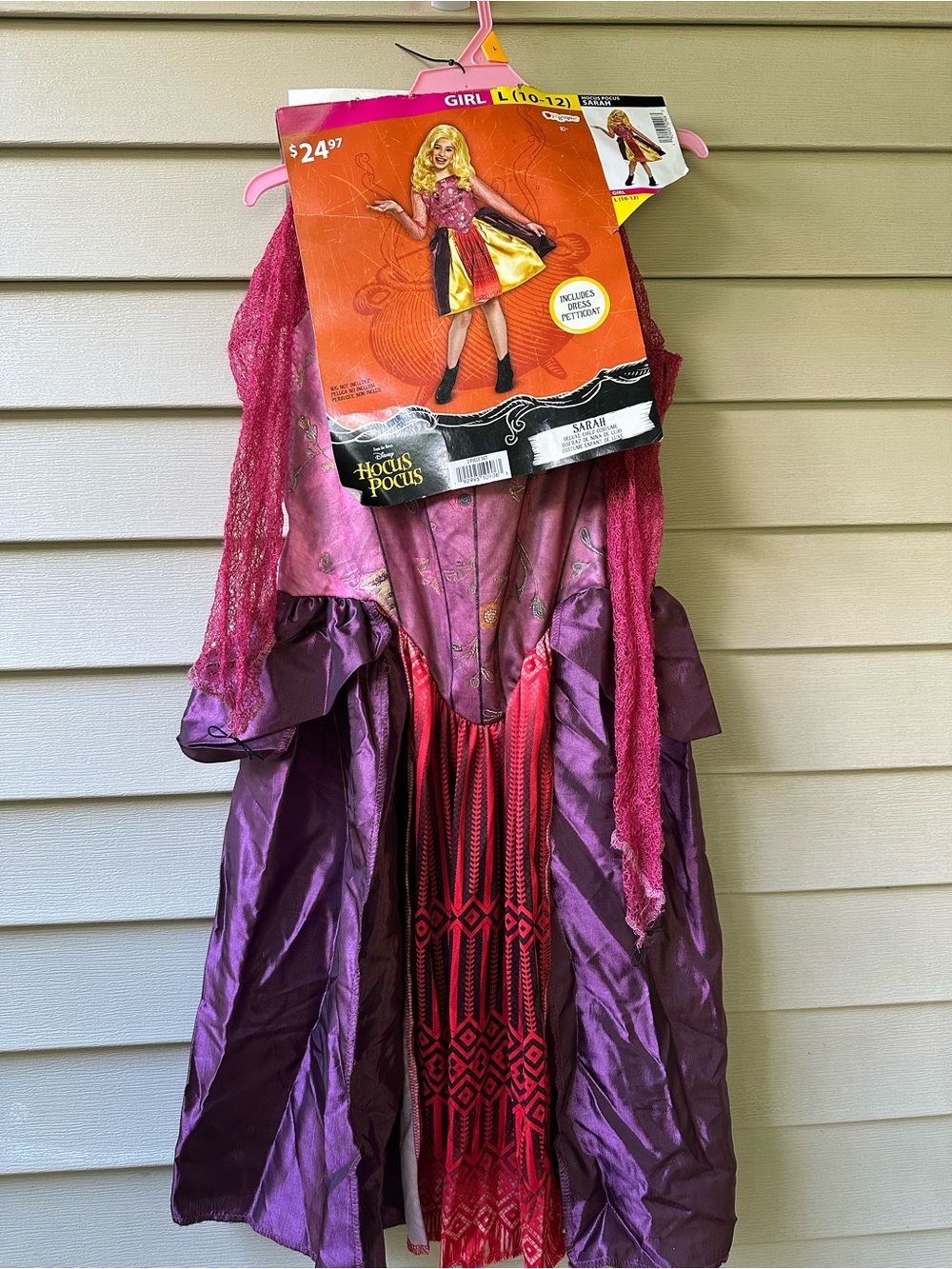 Target Hocus Pocus Girl Costume - Purple and Pink wig included